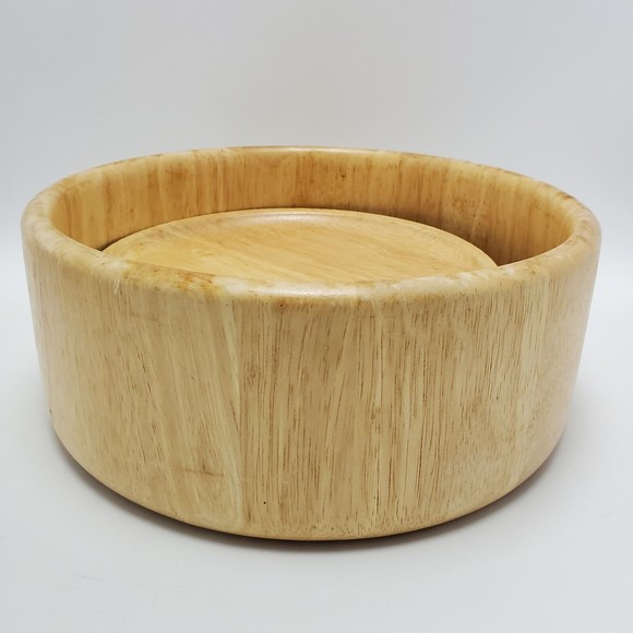 Wooden Kitchen Teak Wooden Salad Bowl Set Vintage Winsome Wood Made